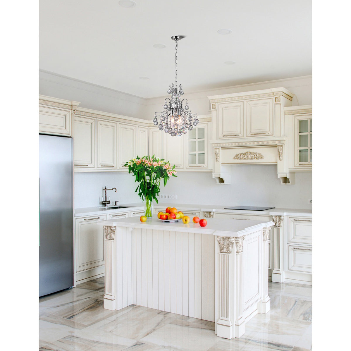 CWI Lighting Canada - 8012P12C - Three Light Mini Chandelier - Princess - Chrome