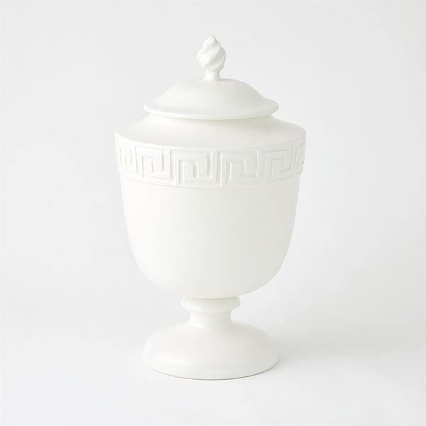 Villa Greek Key Urn