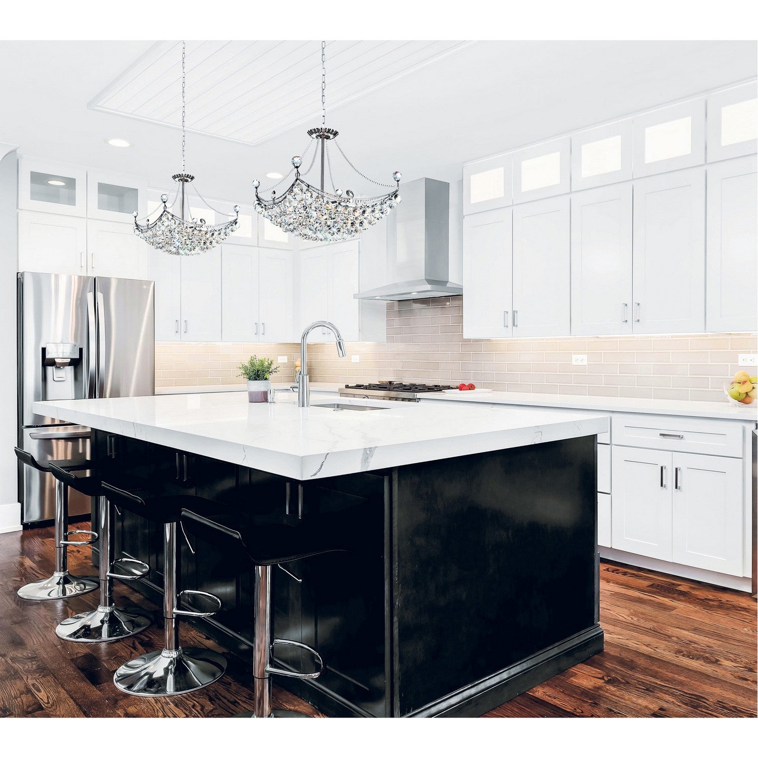 CWI Lighting Canada - 8041P20C-S - Eight Light Chandelier - Jasmine - Chrome