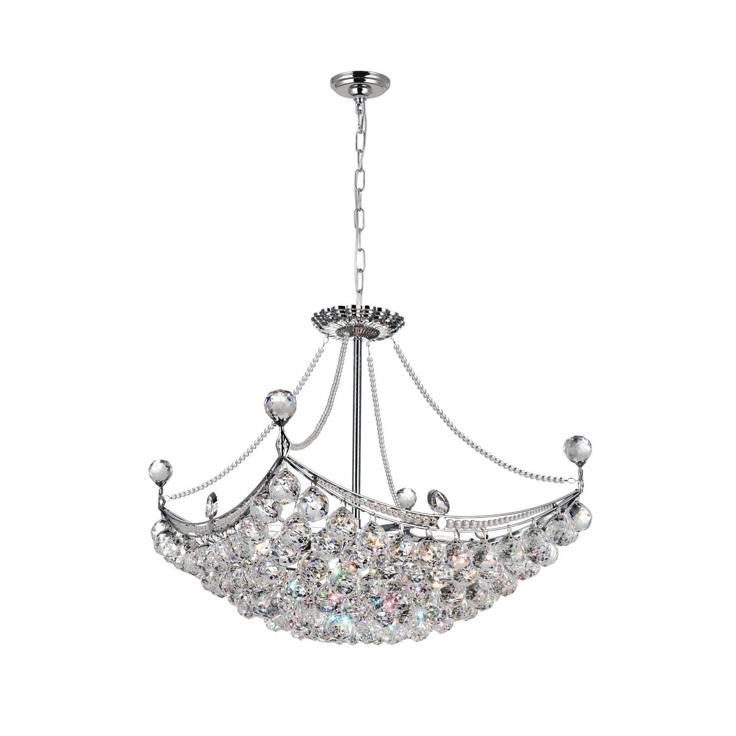 CWI Lighting Canada - 8041P20C-S - Eight Light Chandelier - Jasmine - Chrome