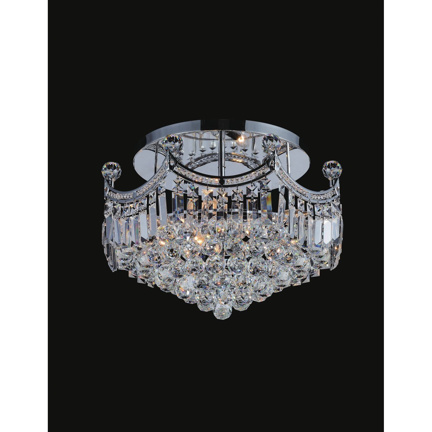CWI Lighting Canada - 8421C20C - Eight Light Flush Mount - Amanda - Chrome