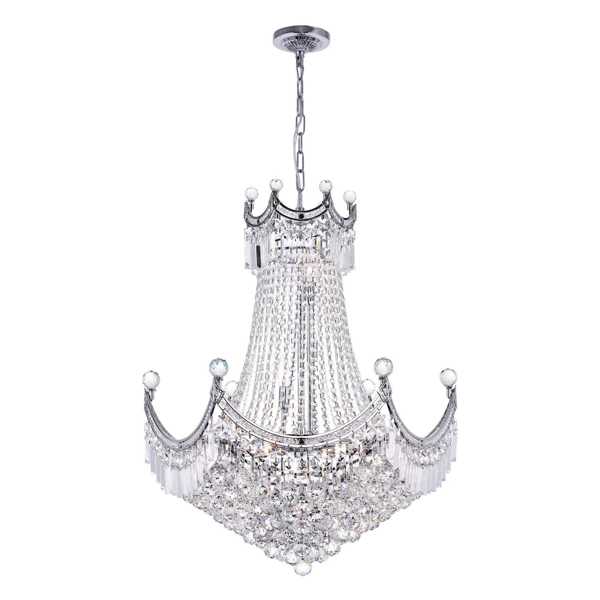 CWI Lighting Canada - 8421P28C - 15 Light Chandelier - Amanda - Chrome