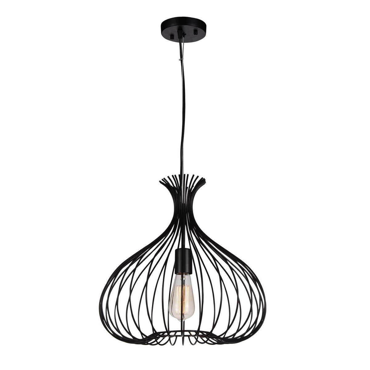 CWI Lighting Canada - 9650P16-1-101 - Une lampe Suspension - Darleen - Noire