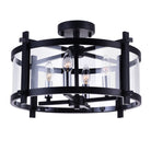 CWI Lighting Canada - 9827C18-4-101 - Four Light Flush Mount - Miette - Black