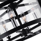 CWI Lighting Canada - 9827C18-4-101 - Four Light Flush Mount - Miette - Black