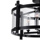 CWI Lighting Canada - 9827C18-4-101 - Four Light Flush Mount - Miette - Black