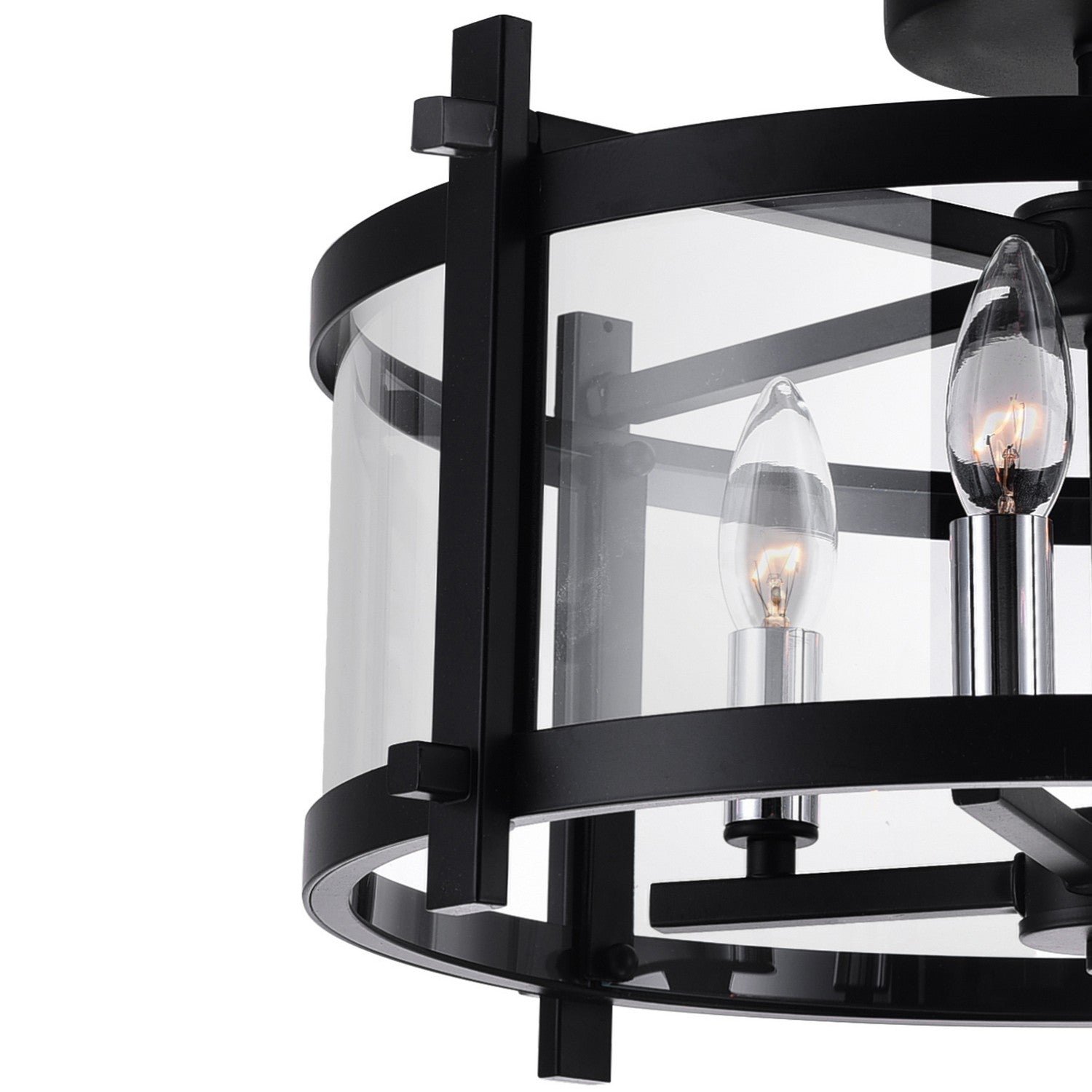 CWI Lighting Canada - 9827C18-4-101 - Four Light Flush Mount - Miette - Black