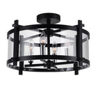 CWI Lighting Canada - 9827C18-4-101 - Four Light Flush Mount - Miette - Black