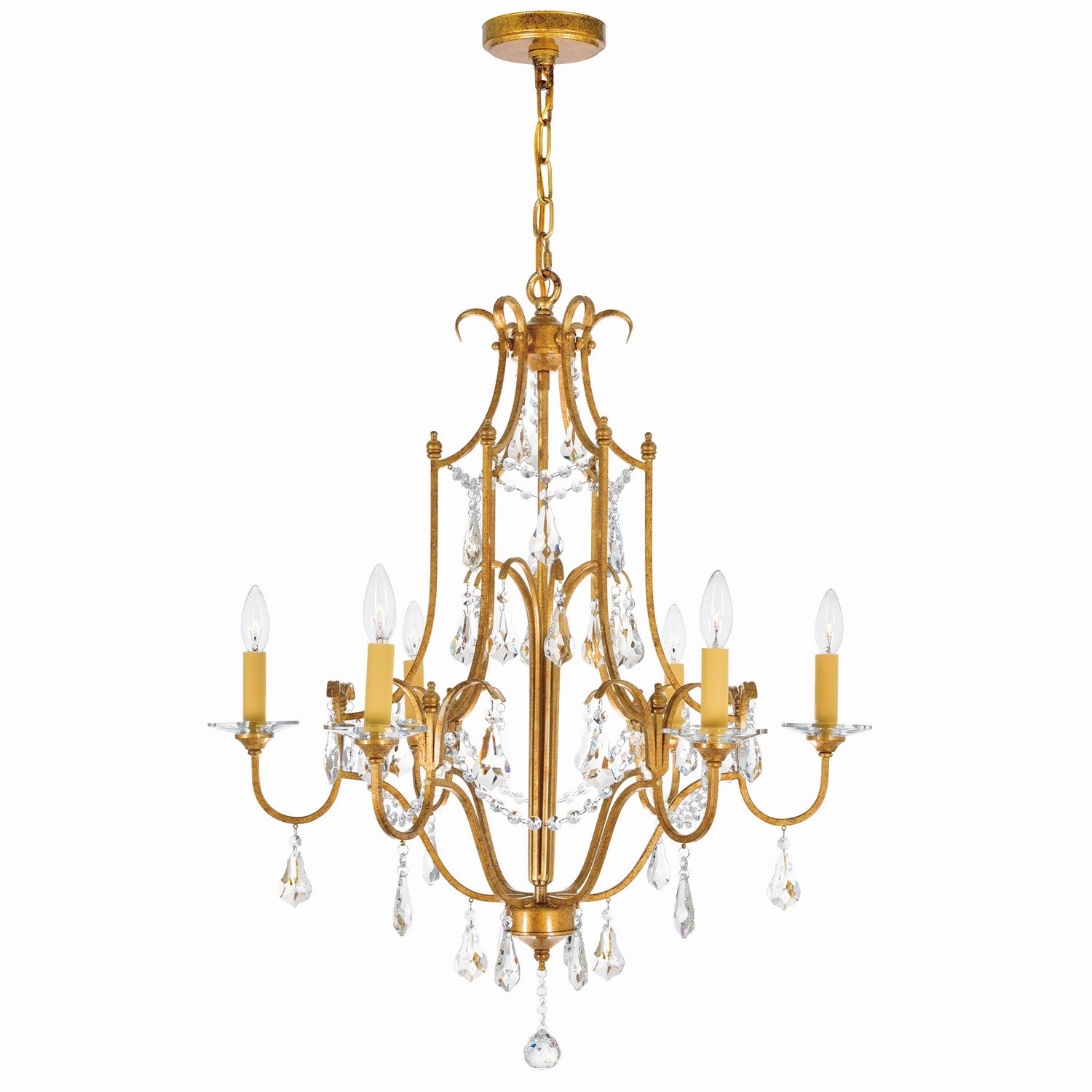 CWI Lighting Canada - 9836P28-6-125 - Six Light Chandelier - Electra - Oxidized Bronze