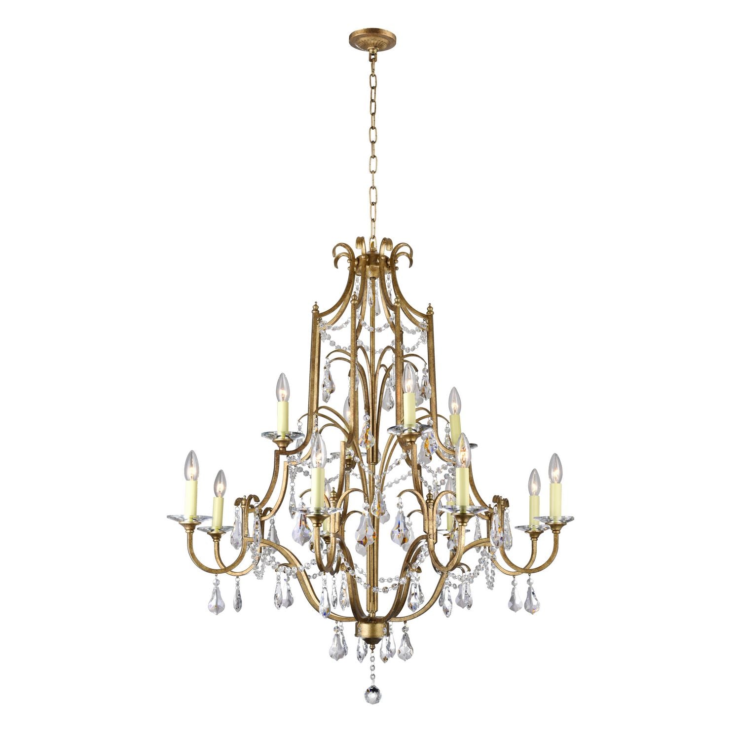 CWI Lighting Canada - 9836P37-12-125 - 12 Light Chandelier - Electra - Oxidized Bronze