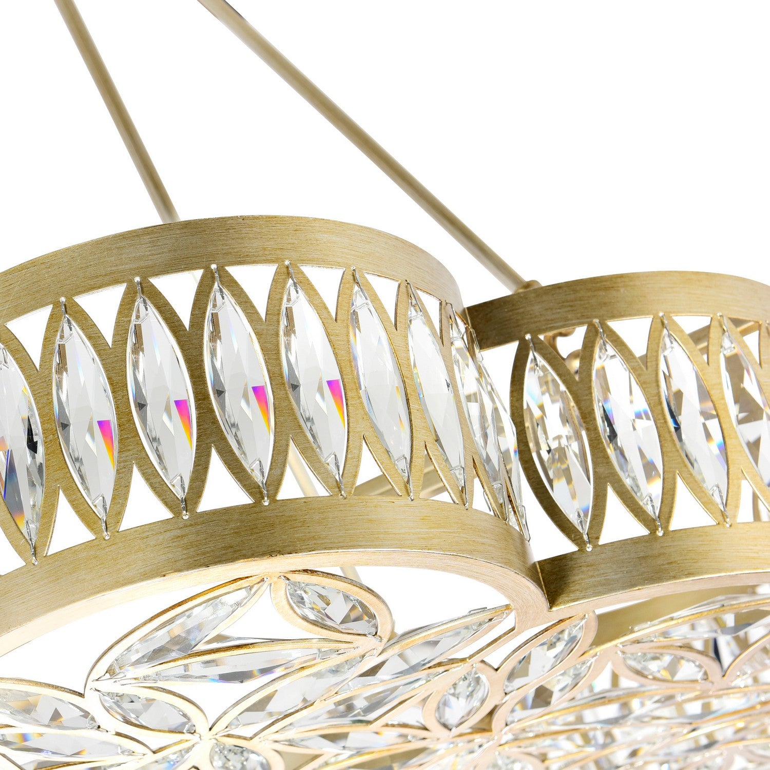 Éclairage CWI Canada - 9906P31-8-208 - Huit lampes Suspendu - Nova - Champagne