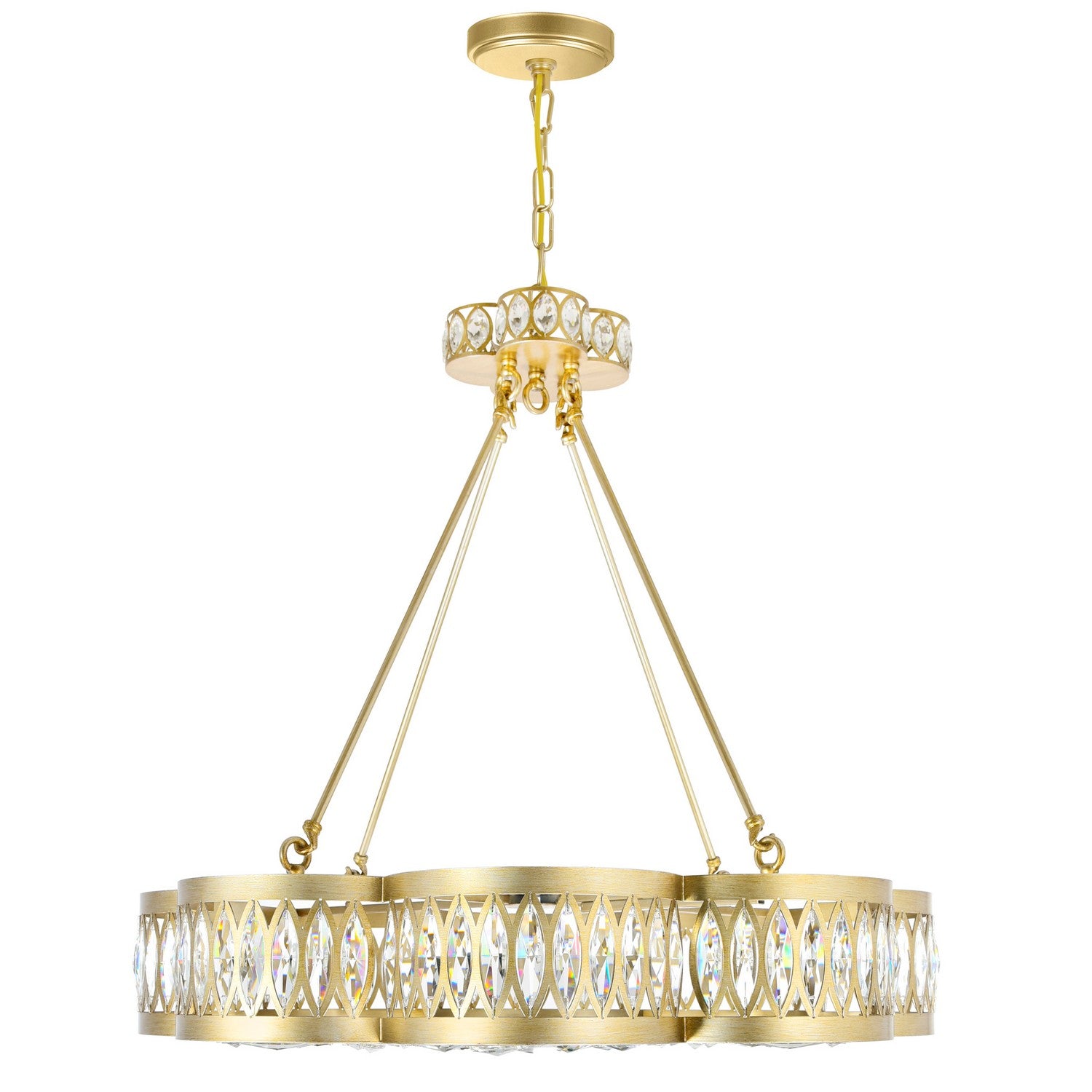 Éclairage CWI Canada - 9906P31-8-208 - Huit lampes Suspendu - Nova - Champagne