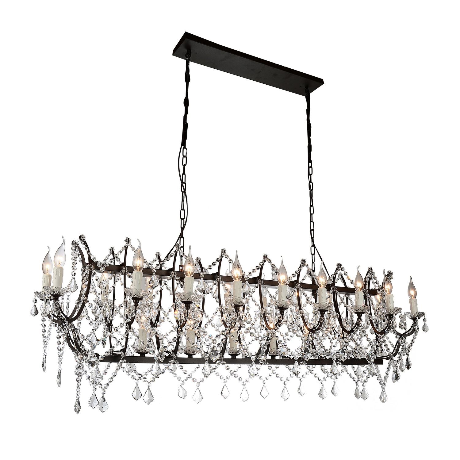 CWI Lighting Canada - 9910P58-24-200 - 24 Light Chandelier - Phraya - Dark Brown