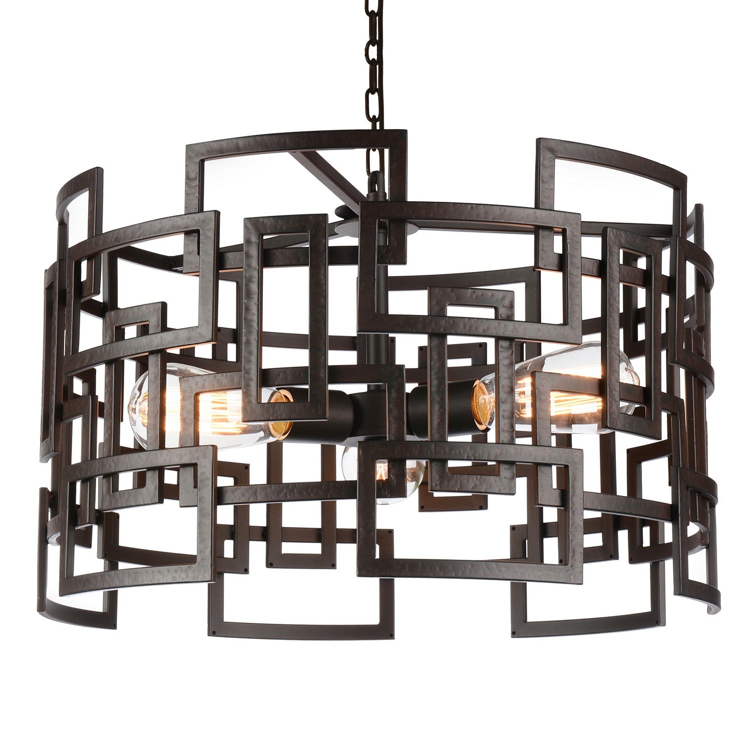 CWI Lighting Canada - 9913P19-3-205 - Three Light Chandelier - Litani - Brown
