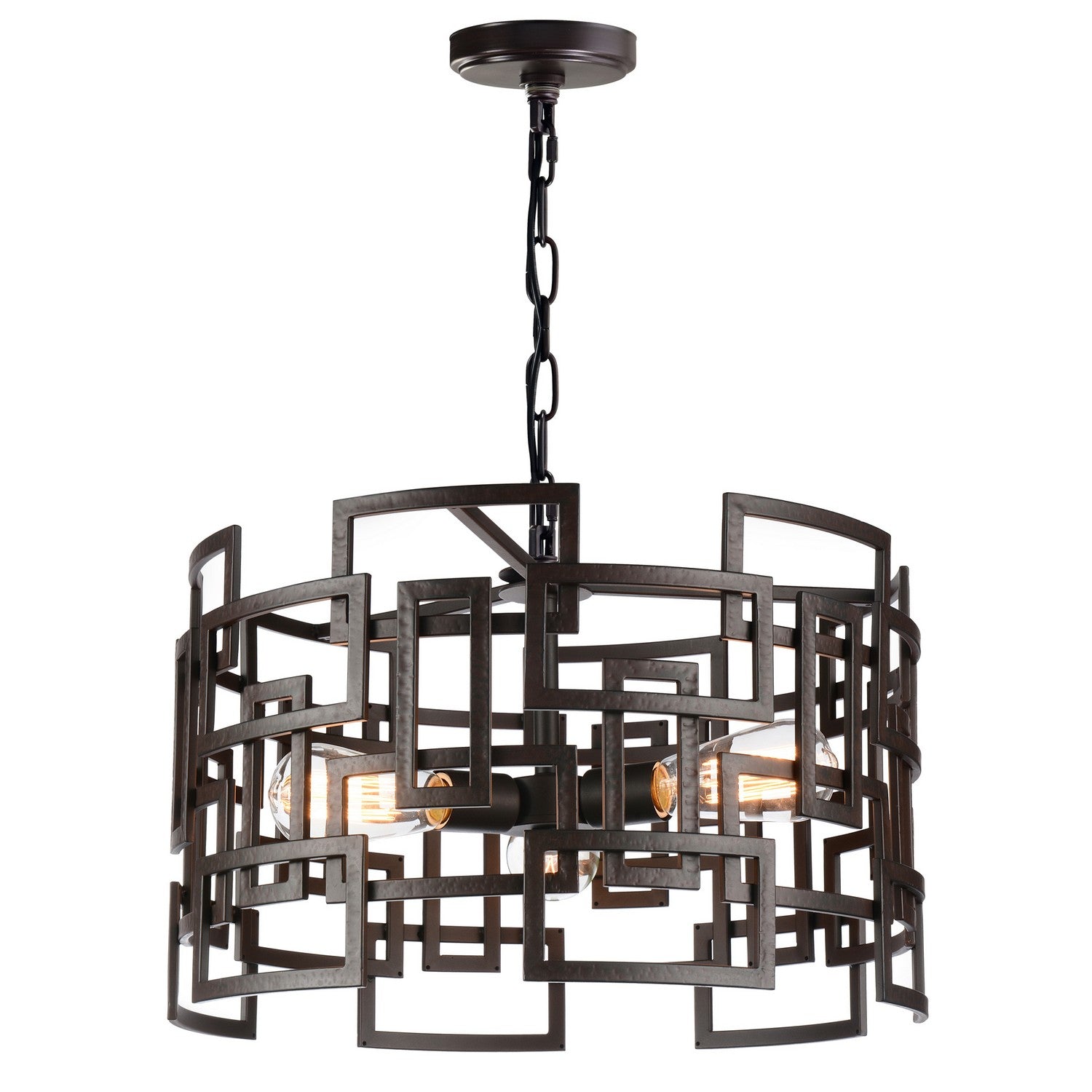 CWI Lighting Canada - 9913P19-3-205 - Three Light Chandelier - Litani - Brown