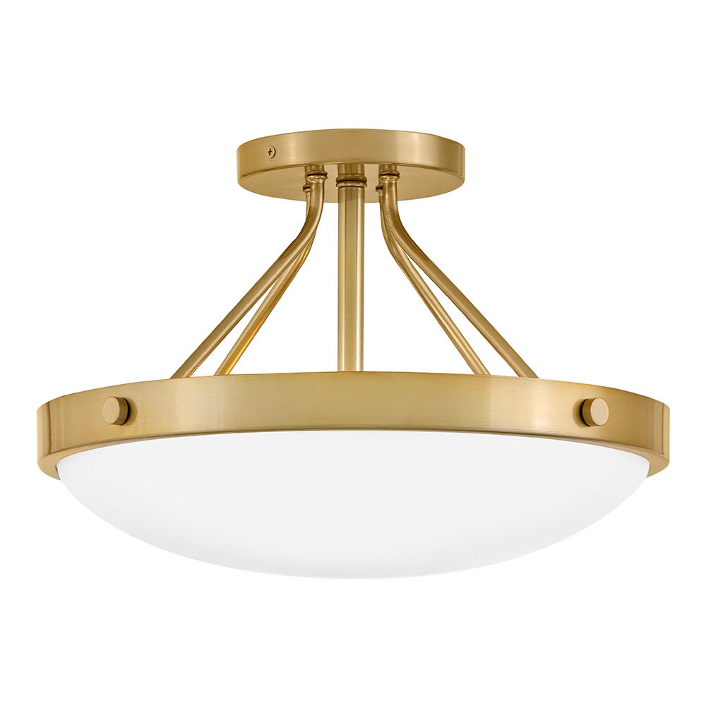 Lark 84363GO Gus Semi-Flush Mount in Gold