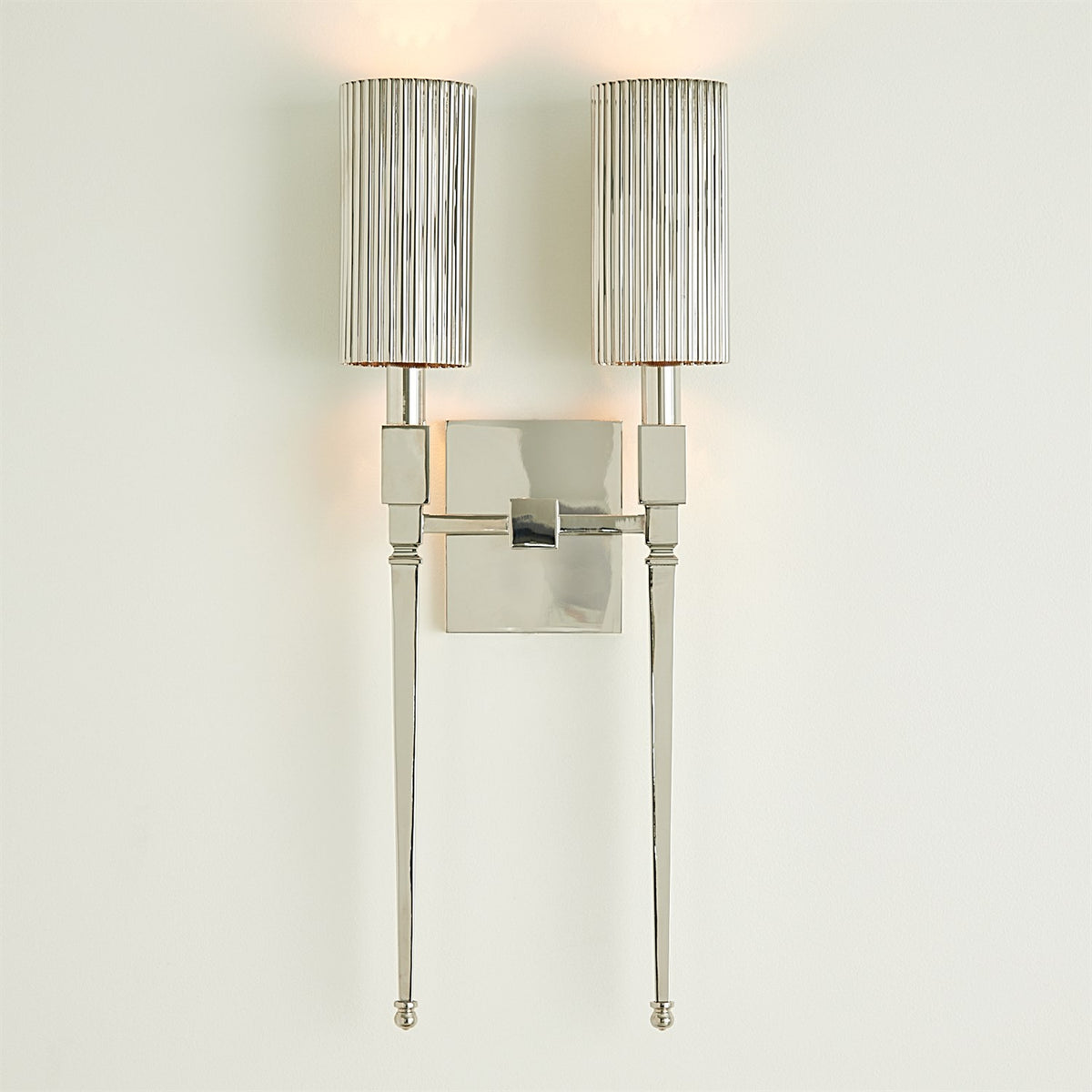 Fluted Double Sconce