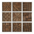 Uttermost - 04115 - Wall Art - Bryndle - Silver Leaf