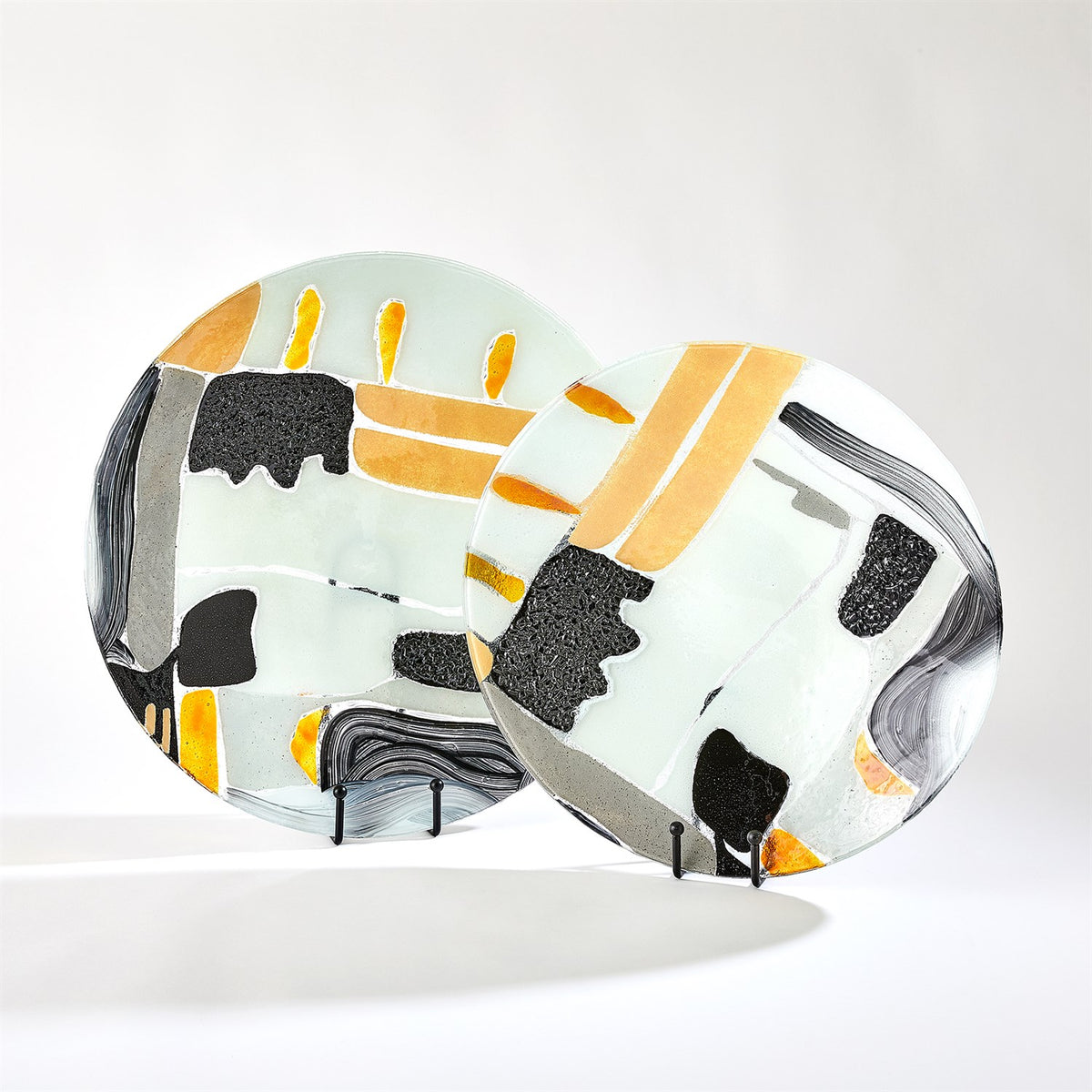 Assiettes et plats en verre cachemire