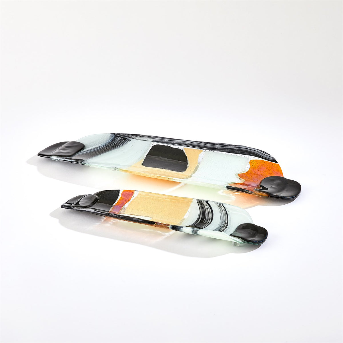 Assiettes et plats en verre cachemire