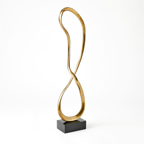 Sculpture en boucle abstraite