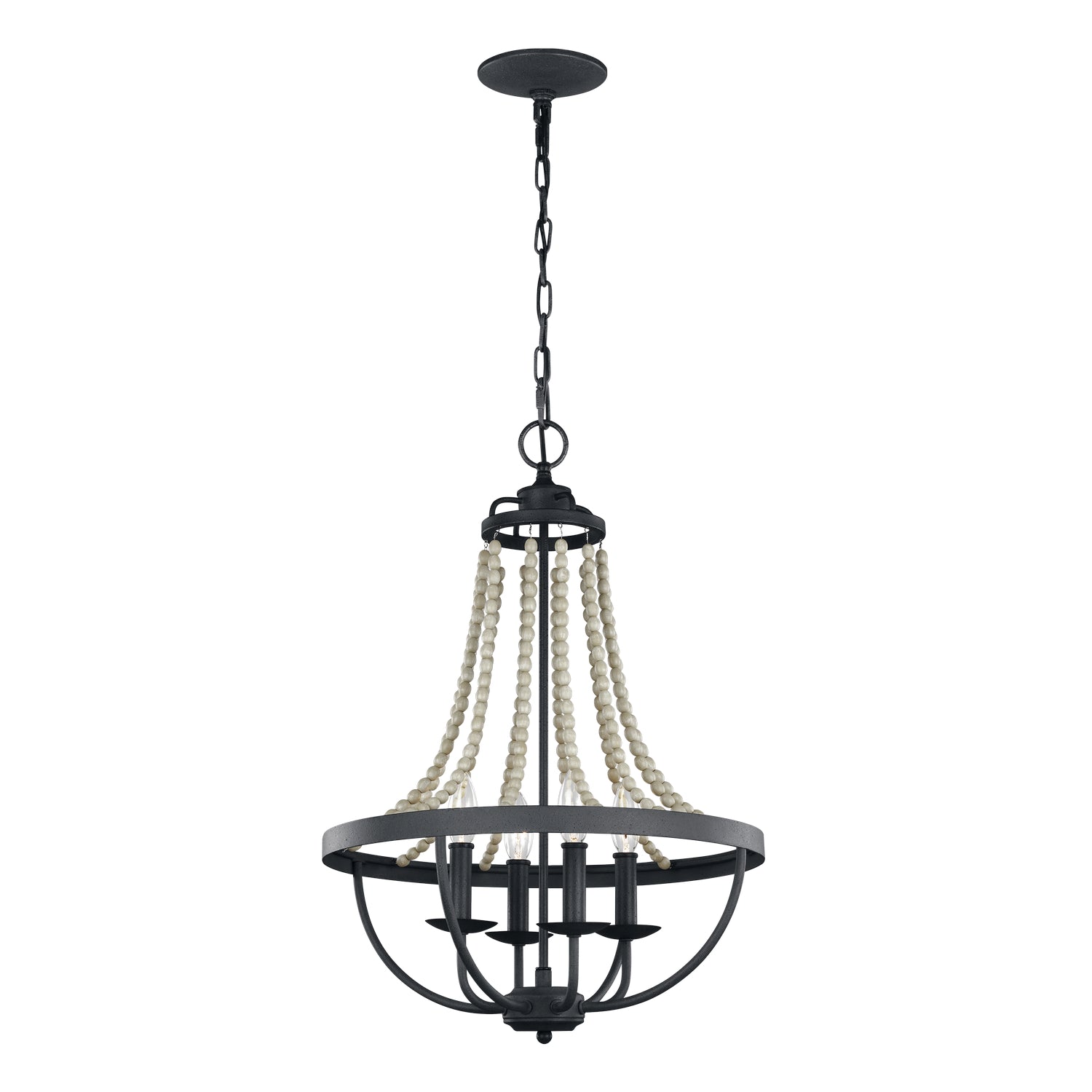 Visual Comfort Studio Canada - F3187/4DWZ/DWG - Four Light Chandelier - Nori - Dark Weathered Zinc / Driftwood Grey