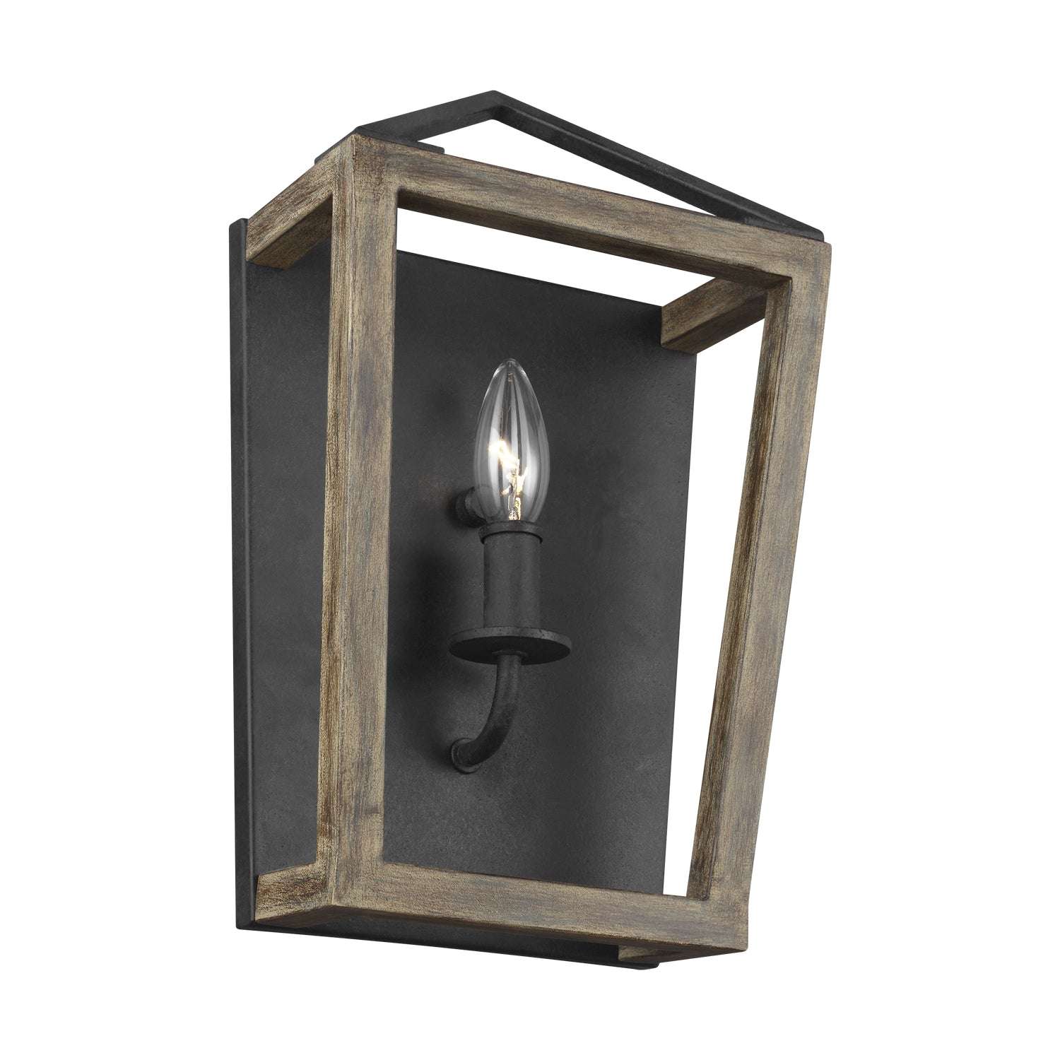 Visual Comfort Studio Canada - WB1877WOW/AF - One Light Wall Sconce - Gannet - Weathered Oak Wood / Antique Forged Iron