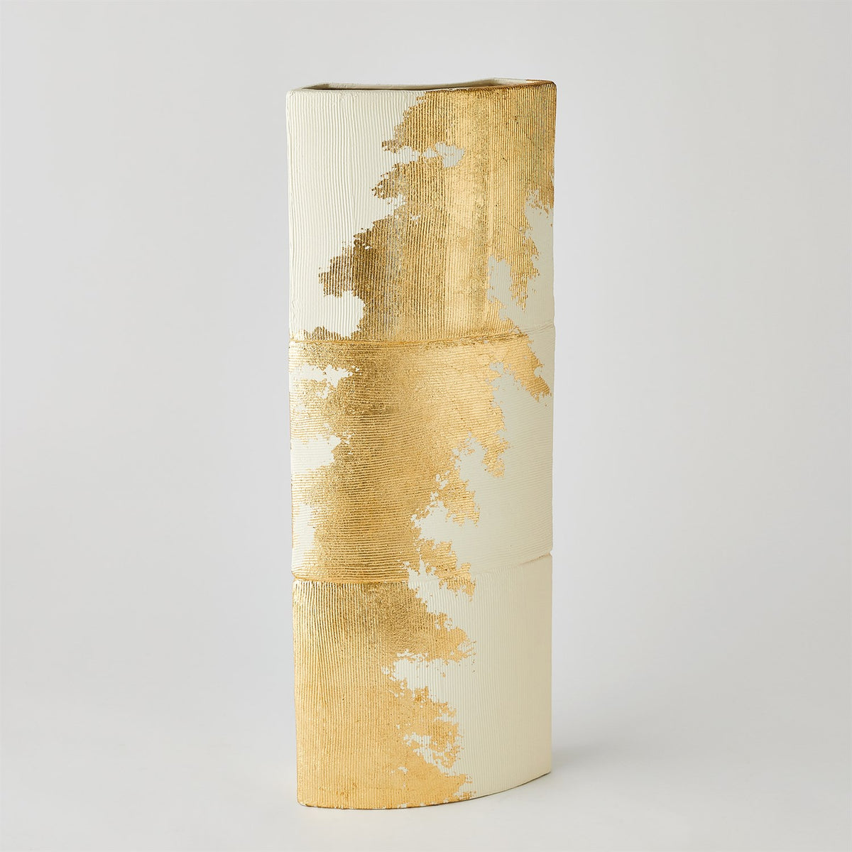 Splashy Gold Leaf Vases