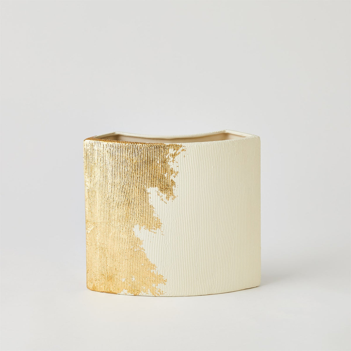 Splashy Gold Leaf Vases