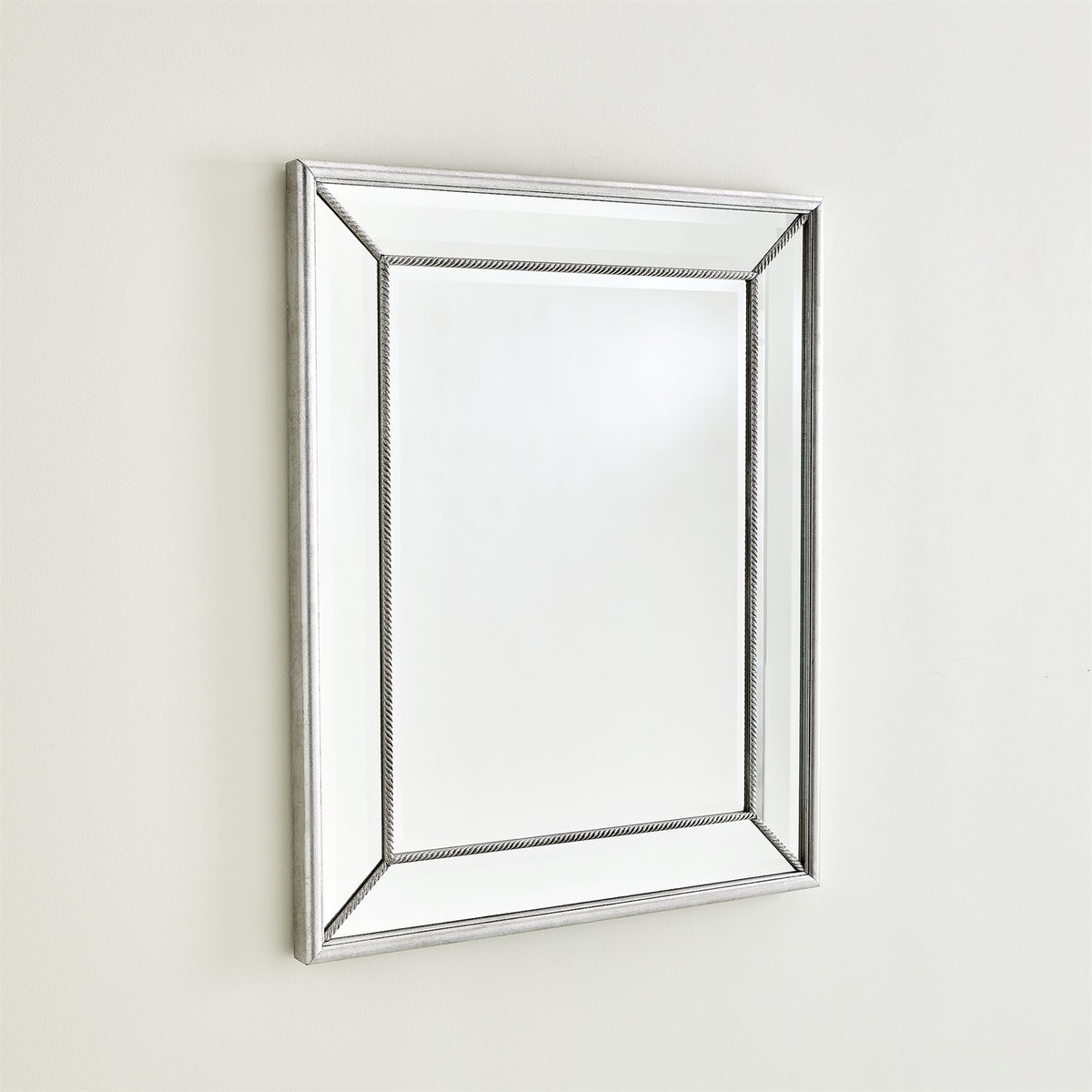 Miroir en corde vermeil