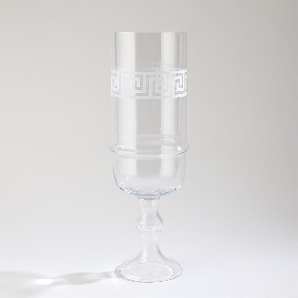 Etched Greek Key Vase/Hurricanes