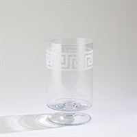 Etched Greek Key Vase/Hurricanes