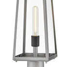 Lanterne sur poteau Lark 82001AL Hugh en aluminium brossé antique