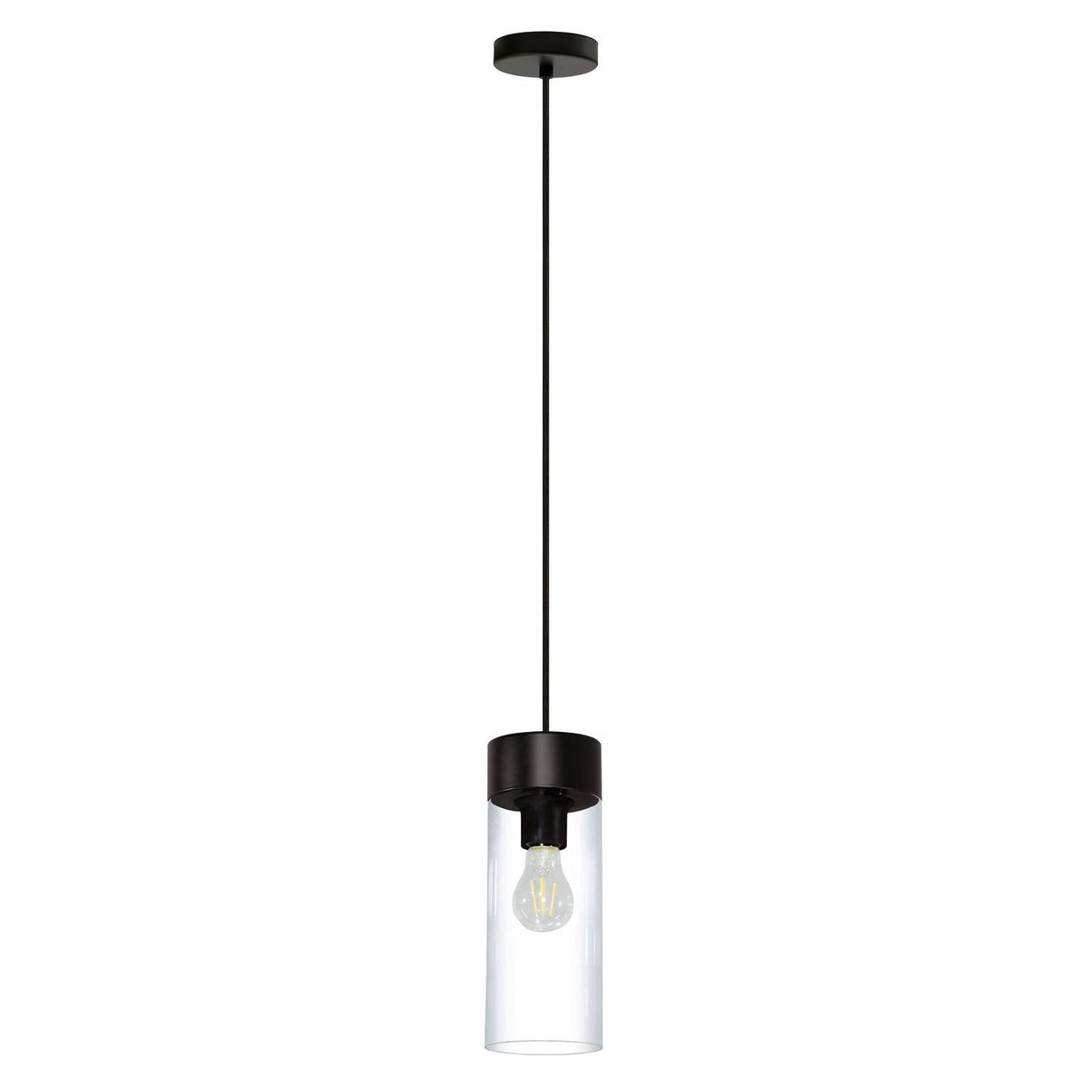 Eglo Canada - 202127A - One Light Suspension - Montey - Matte Black
