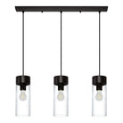 Eglo Canada - 202128A - Three Light Suspension - Montey - Matte Black