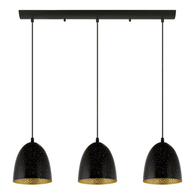 Eglo Canada - 202264A - Three Light Suspension - Safi - Matte Black
