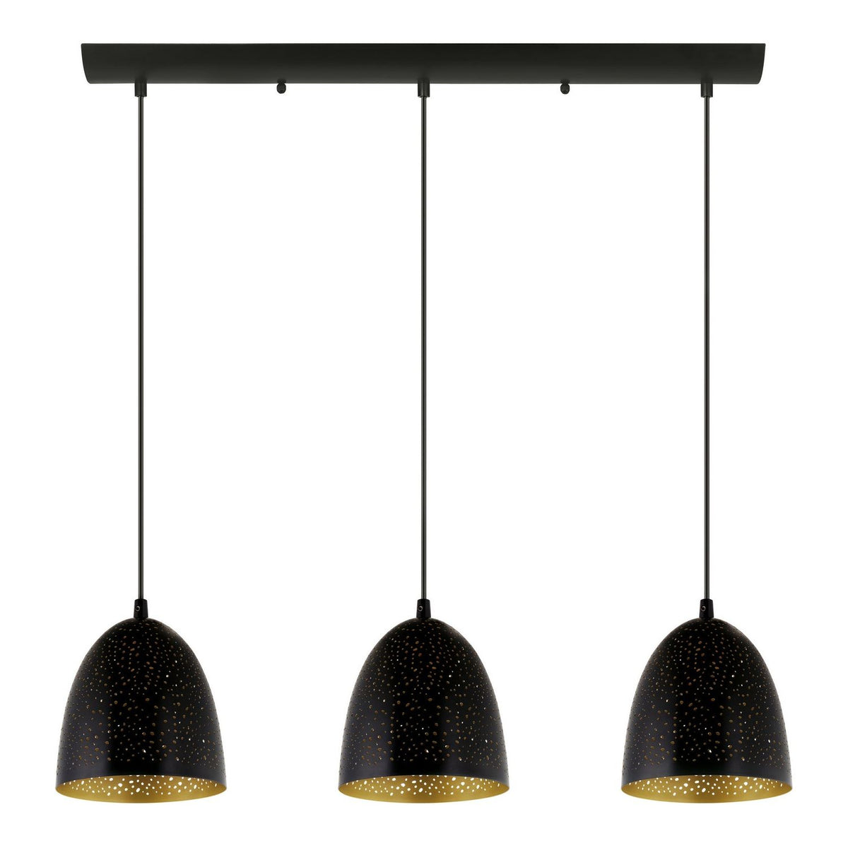 Eglo Canada - 202264A - Three Light Suspension - Safi - Matte Black