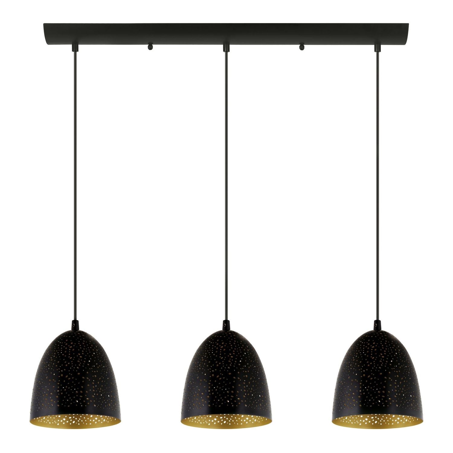 Eglo Canada - 202264A - Three Light Suspension - Safi - Matte Black