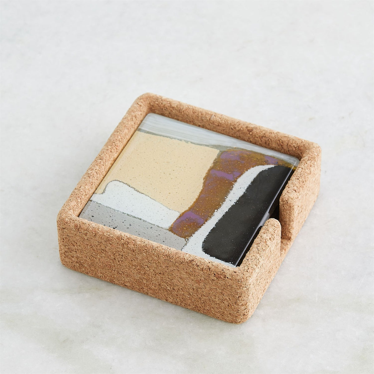 Ensemble de sous-verres en verre cachemire