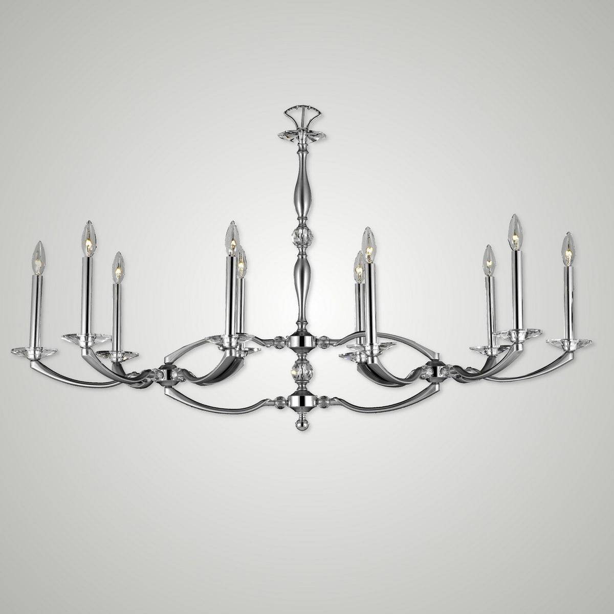 Kensington Brass and Crystal Linear  IL5347 Chandelier