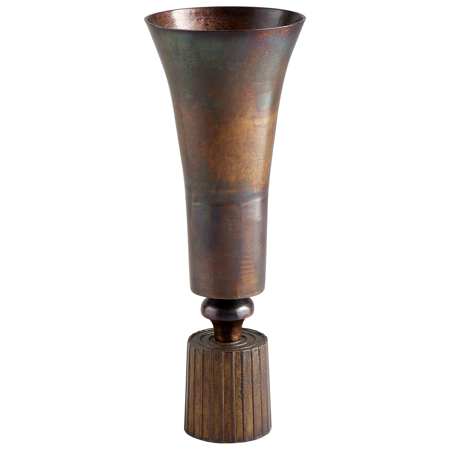 Cyan Canada - 08300 - Vase - Basket - Vintage Brass