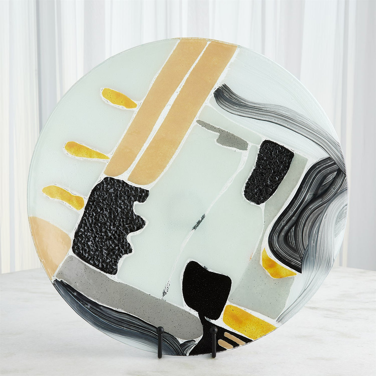 Assiettes et plats en verre cachemire