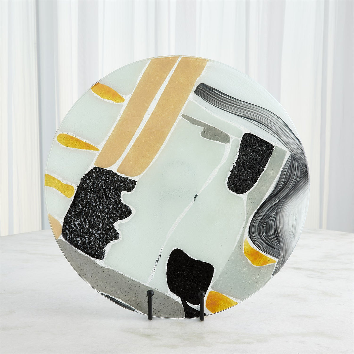 Assiettes et plats en verre cachemire