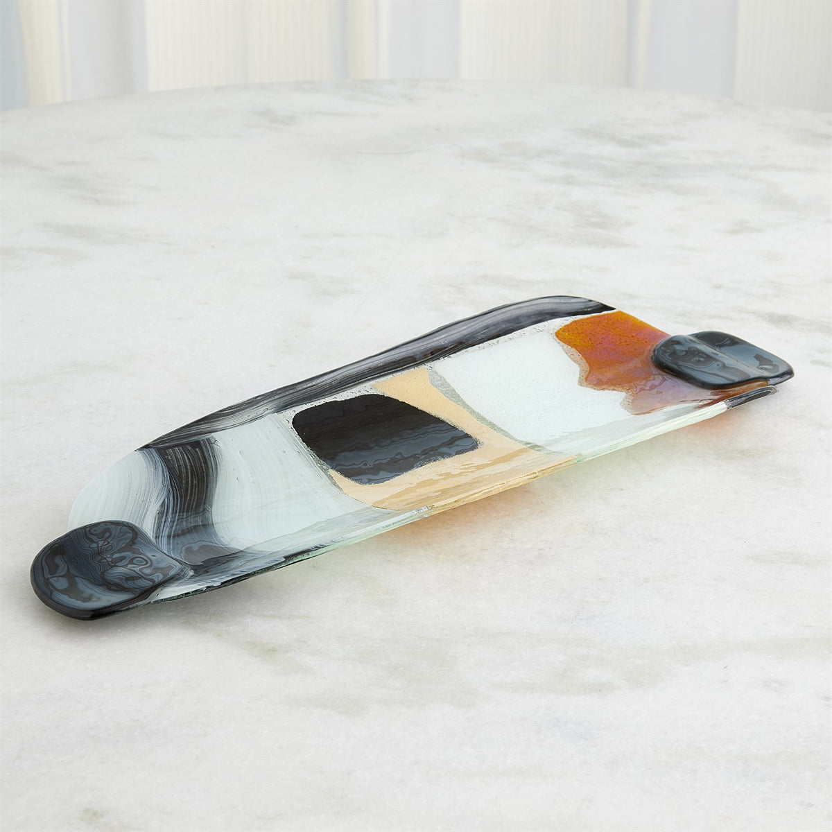 Assiettes et plats en verre cachemire