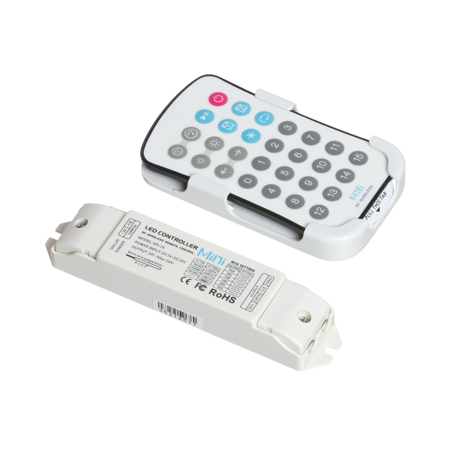 Dainolite Canada - CB-M16RGB - Mini Chaising Strip Remote Controller - LED - White