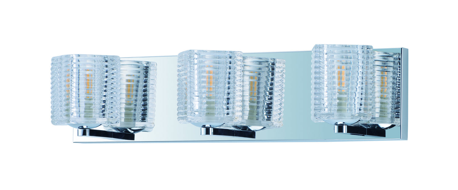 Maxim Lighting 9073CRPC Groove Bath Vanity in Polished Chrome
