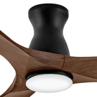 Luminaire encastré intelligent à DEL Hinkley Lighting 903456FWB-LDD Swell Ventilateur  Noir mat / Noyer