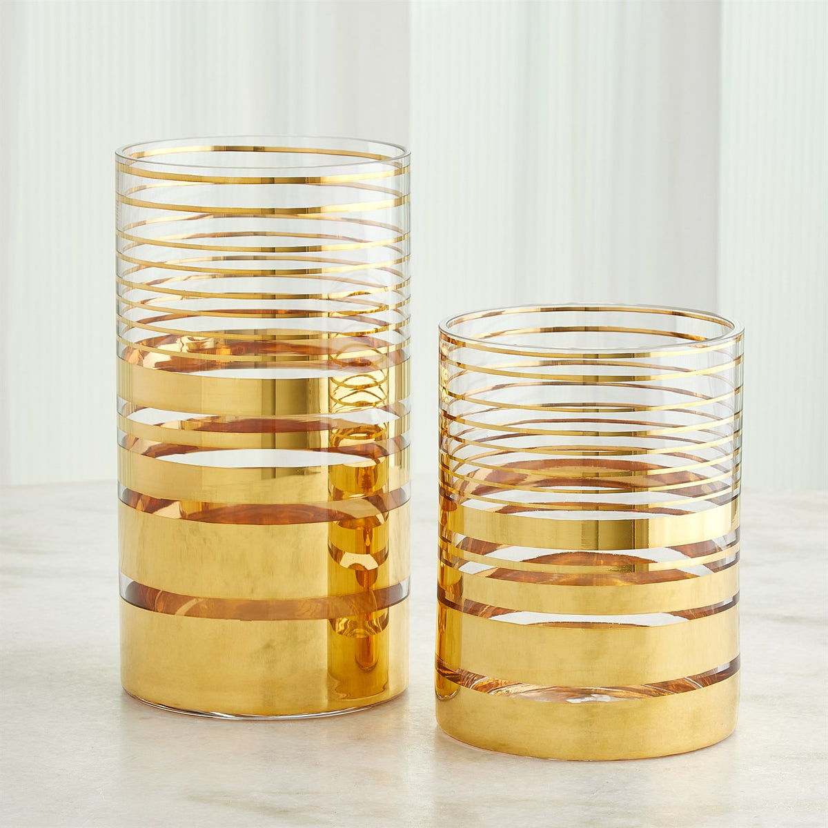 Shimmering Striped Vase/Hurricanes