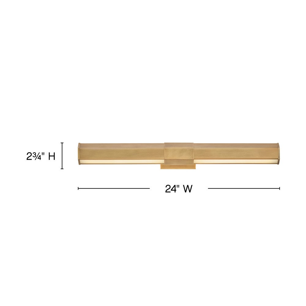 Applique murale LED Facet Hinkley Lighting 46983HB en laiton Heritage