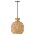 Store tissé Effie Lark 84164LCB Suspension en laiton laqué